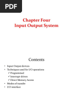 Chapter Four Input Output System