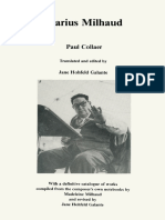 Darius Milhaud by Paul Collaer (Auth.), Jane Hohfeld Galante (Eds.)