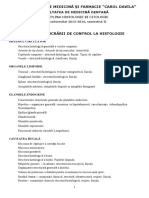 Tematica lucrare control Histologie sem  II 2015       -2016