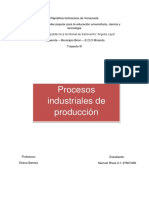 Procesos Industriales de Produccion