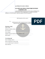 Form of International Sewage Pollution Prevention Certificate-Annex-4-Of-MARPOL