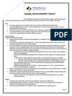 Professional Development Policy: Rationale