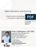 Agile Estimation and Planning- Peter Saddington