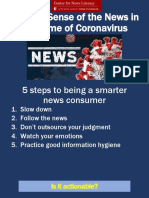 News Literacy and Coronavirus