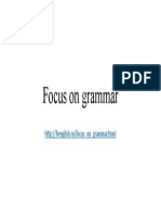 Focus On Grammar