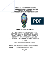 Universidad Mayor de San Andrés Facultad de Derecho Y Ciencias Políticas Carrera de Derecho Instituto de Investigaciones Y Seminarios