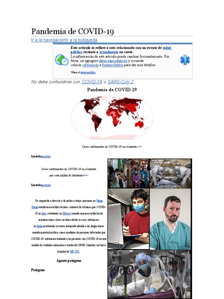 Pandemia de COVID | PDF | Microbiología | Salud pública