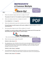 Warm-Up!: Least Common Multiple