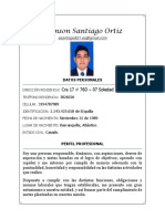 Curriculum Vitae Edinson Santiago Ortiz