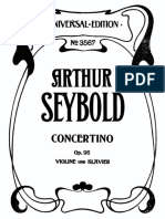 A.Seybold Violin Concertino, Op.96 Score-Part