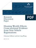 Housing Wealth Effects - Cross-Sectional Evidence From New Vehicle Registrations