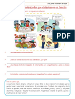 Ficha de Trabajo - Aprendo en casa