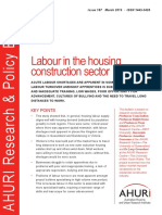 AHURI RAP Issue 187 Labour in The Housing Construction Sector