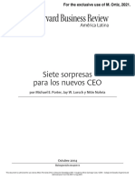 Siete Sorpresas para Los Nuevos Ceo