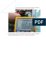 TEST VALUE: 0V - Multimeter Setting 750V/DC