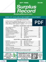 JUNE 2021 Surplus Record Machinery & Equipment Directory