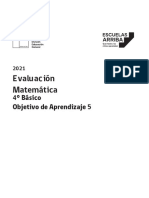 4° Básico Evaluación OA5 DOCENTE