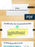 Auditoria de Comunicacion Clase