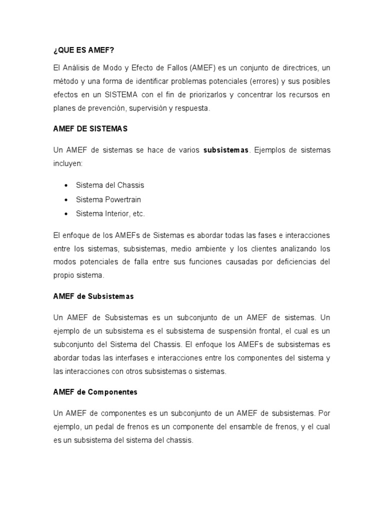 Guía Completa del Análisis AMEF | PDF | Riesgo | Probabilidad