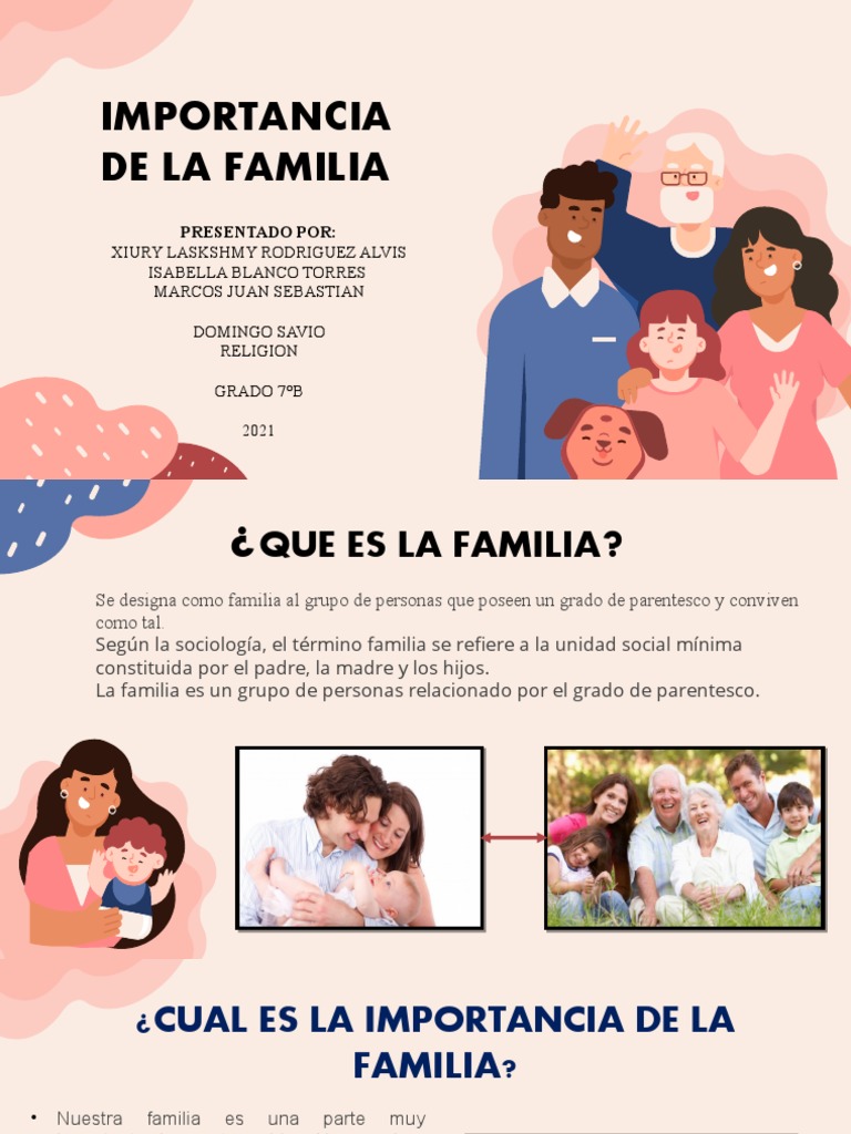 Importancia de la Familia en la Vida | PDF | Relaciones personales ...