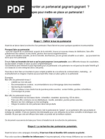 Download Comment monter un partenariat  by Canevet SN50827 doc pdf