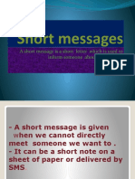 Short-Message Grade 8