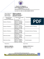 Daily Work Logs and Reports