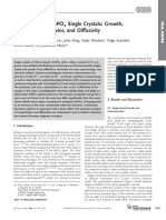 Silicon-Doped Lifepo Single Crystals: Growth, Conductivity Behavior, and Diffusivity