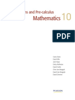 Math 10 Foundation and PreCalculus Textbook