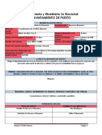 Formulario Levantamiento de Puesto. Denisse Toribio Ramos