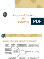 Locational Factors For Industries
