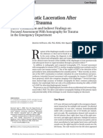 Diaphragmatic Laceration After Penetrating Trauma