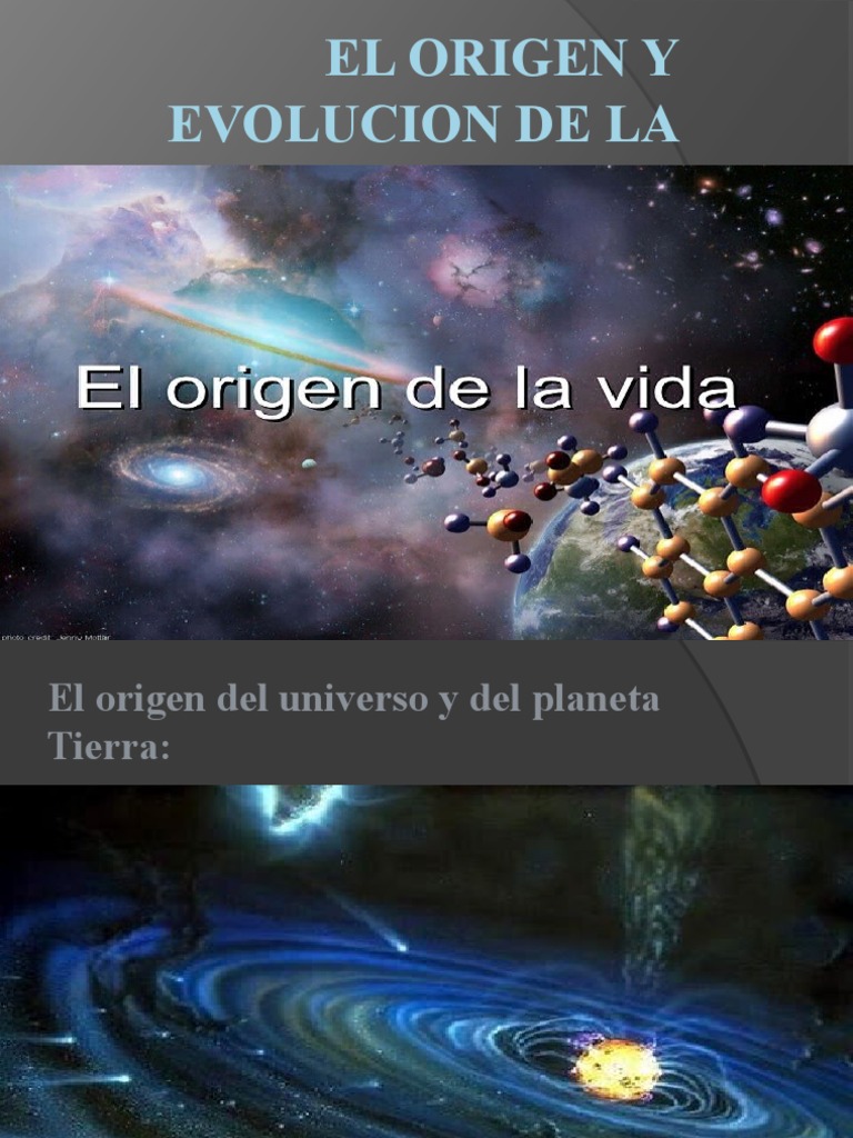 El Origen y Evolucion de La Vida (Diapositiva) | PDF