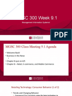 MGSC 300 Week 9.1: Management Information Systems!