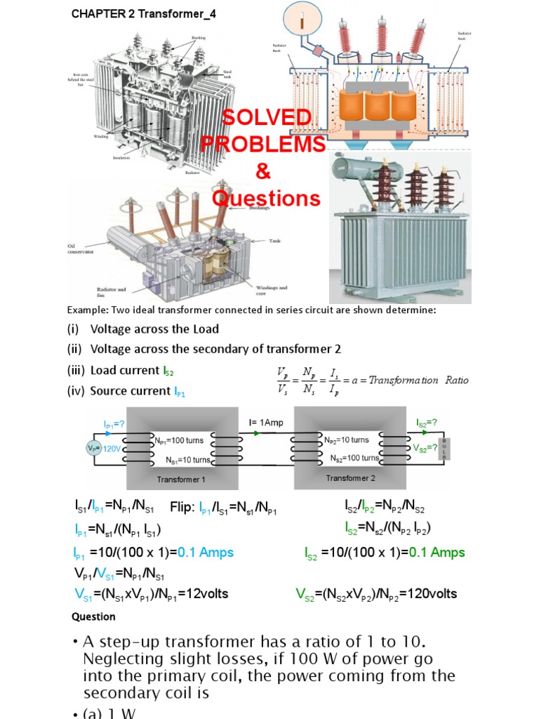 Transformer Calculations and Examples | PDF | Transformer | Power ...