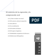 Tema4 El Contexto de La Expresión y Comprensión Oral