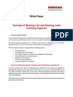 Concept of Bearing Life and Bearing Load Carrying Capacity: White Paper
