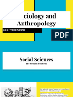 Sociology and Anthropology as a Hybrid Course