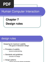 Human Computer Interaction: Design Rules