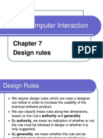 Human Computer Interaction: Design Rules