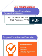 Materi 11. Dasar Pengendalian Penyakit Unggas