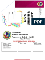 Thematic Learning Experience and Assessment HUMSS11 Final