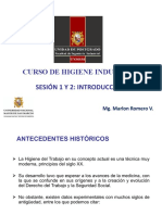 Curso de Higiene Industrial Sesión 1 Y 2: Introducción: Mg. Marlon Romero V