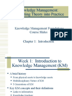 Knowledge Management: Converting Theory Into Practice