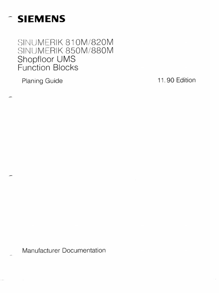 Function Blocks for SINUMERIK Systems | PDF | Applied Mathematics ...
