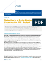 En Special Series On Covid 19 Budgeting in A Crisis Guidance On Preparing The 2021 Budget