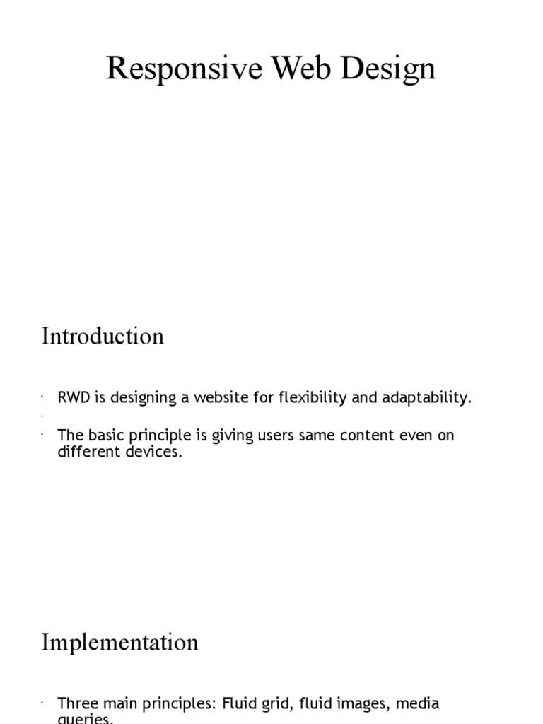 Responsive Web Design | PDF | Computers