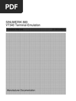 Sinumerik 880 VT340 Terminal-Emulation: Function Manual 01.93 Edition