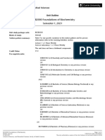 BCCB2000 Foundations of Biochemistry Semester 1 2021