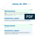 Acids and Bases - HL - 002: Markscheme